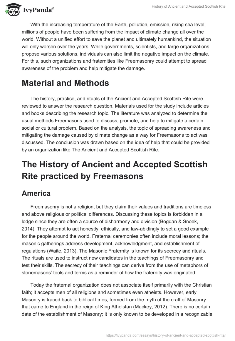 History of Ancient and Accepted Scottish Rite. Page 2