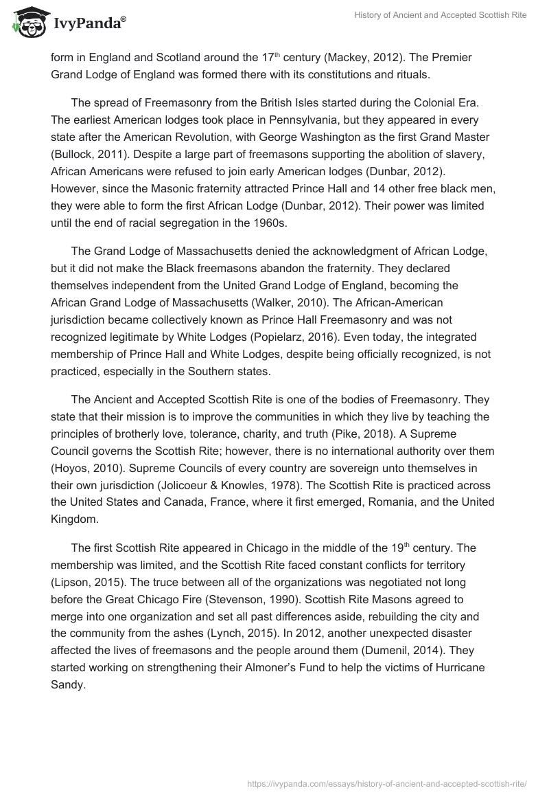 History of Ancient and Accepted Scottish Rite. Page 3