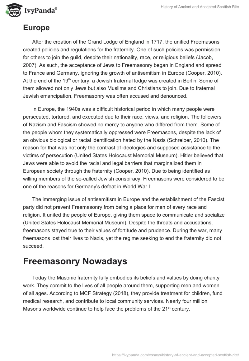 History of Ancient and Accepted Scottish Rite. Page 4
