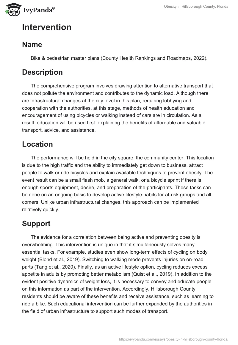 Obesity in Hillsborough County, Florida. Page 2