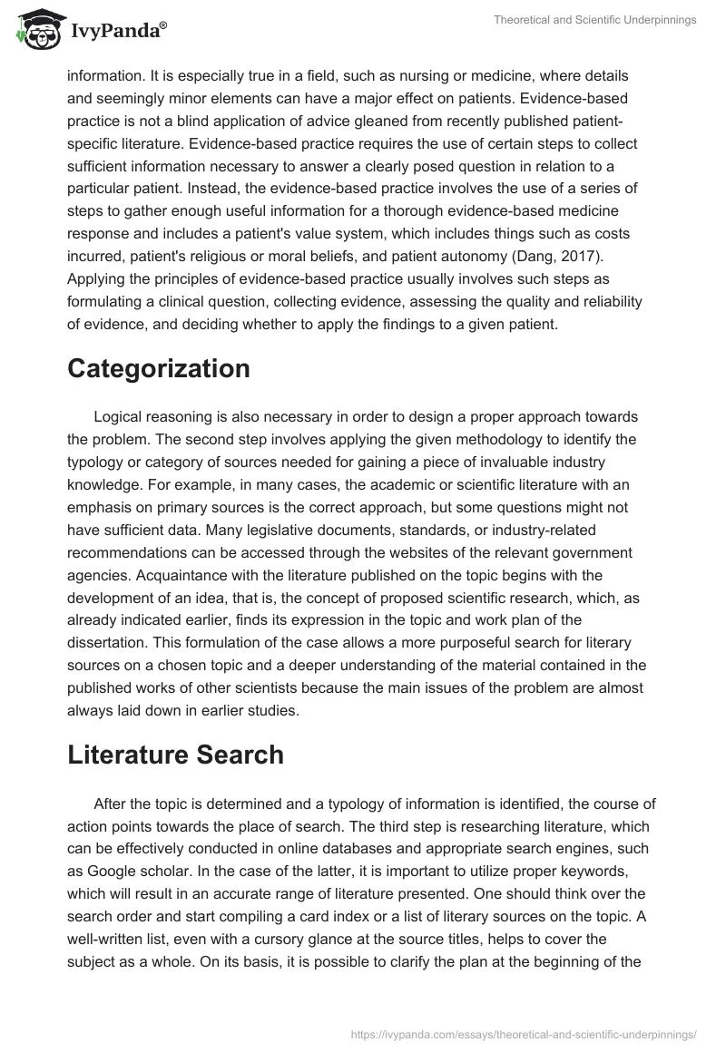 Theoretical and Scientific Underpinnings. Page 2