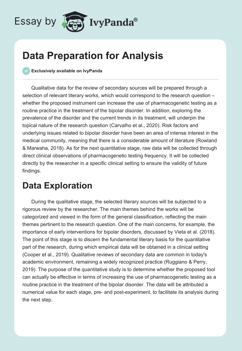 Data Preparation for Analysis. Page 1