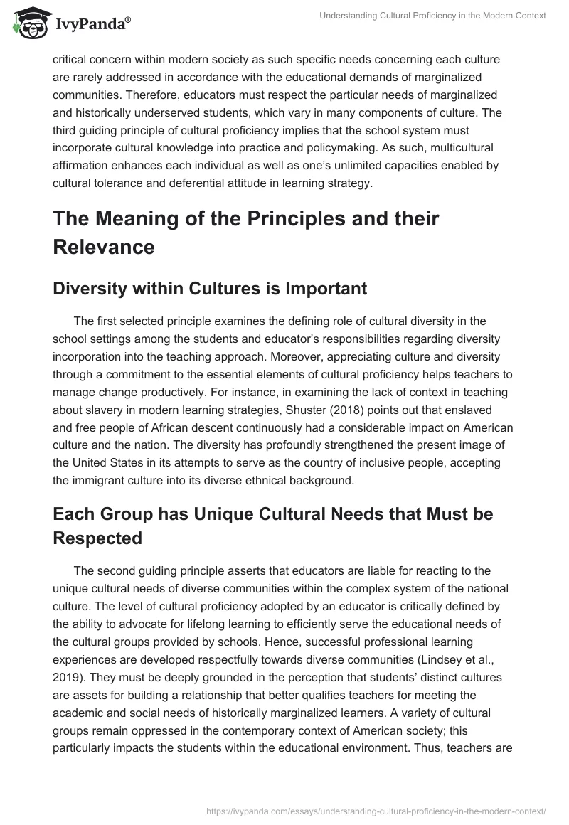 Understanding Cultural Proficiency in the Modern Context. Page 2