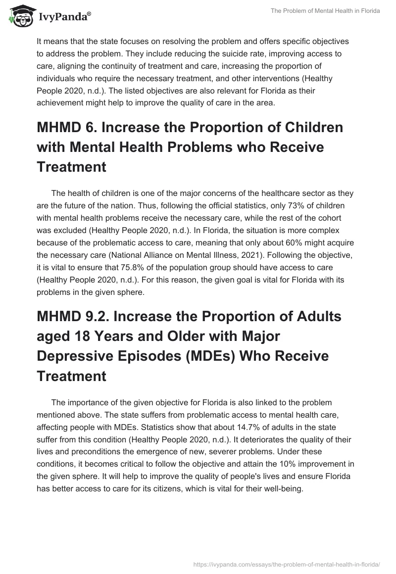 The Problem of Mental Health in Florida. Page 2