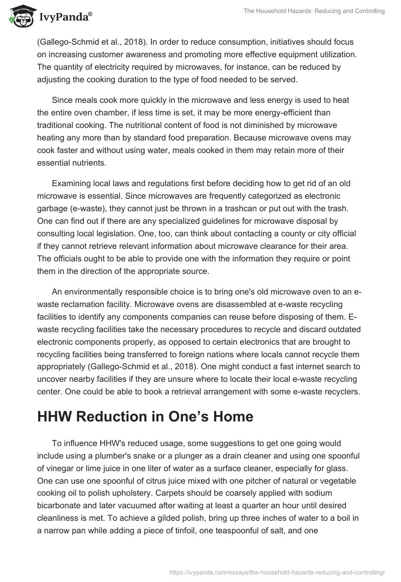 The Household Hazards: Reducing and Controlling. Page 3