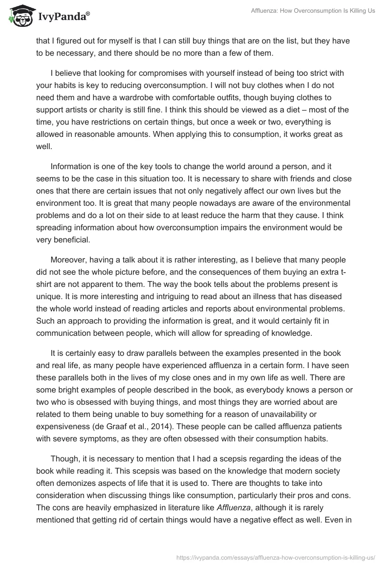 Affluenza: How Overconsumption Is Killing Us. Page 2