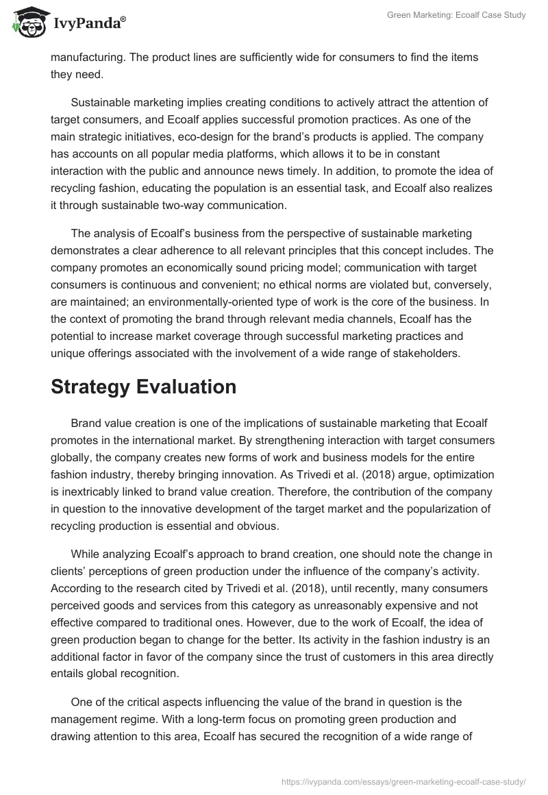 Green Marketing: Ecoalf Case Study. Page 4