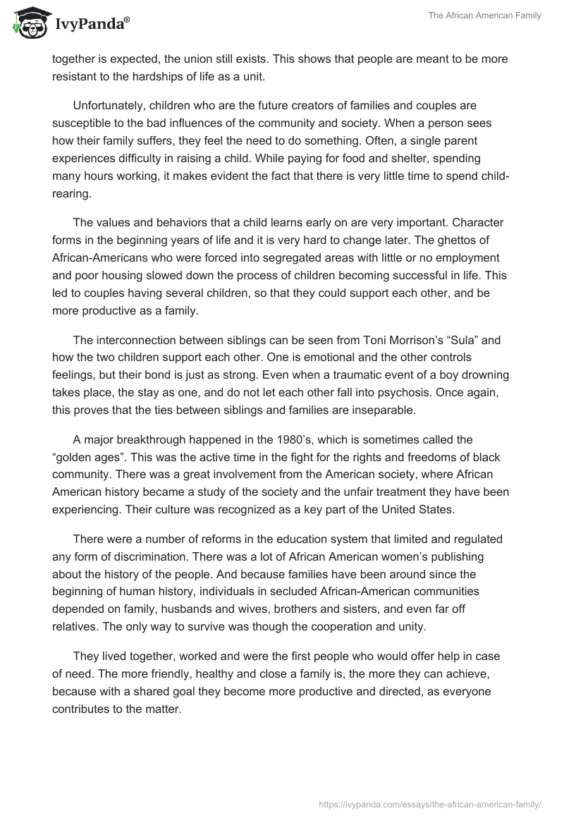 The African American Family. Page 2