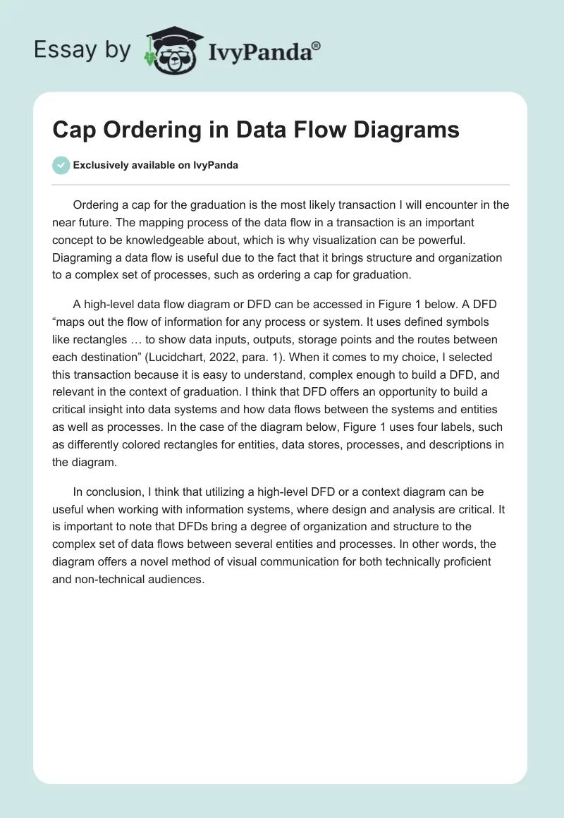 Cap Ordering in Data Flow Diagrams. Page 1