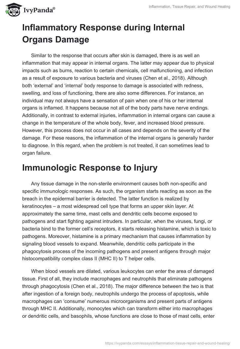Inflammation, Tissue Repair, and Wound Healing. Page 2