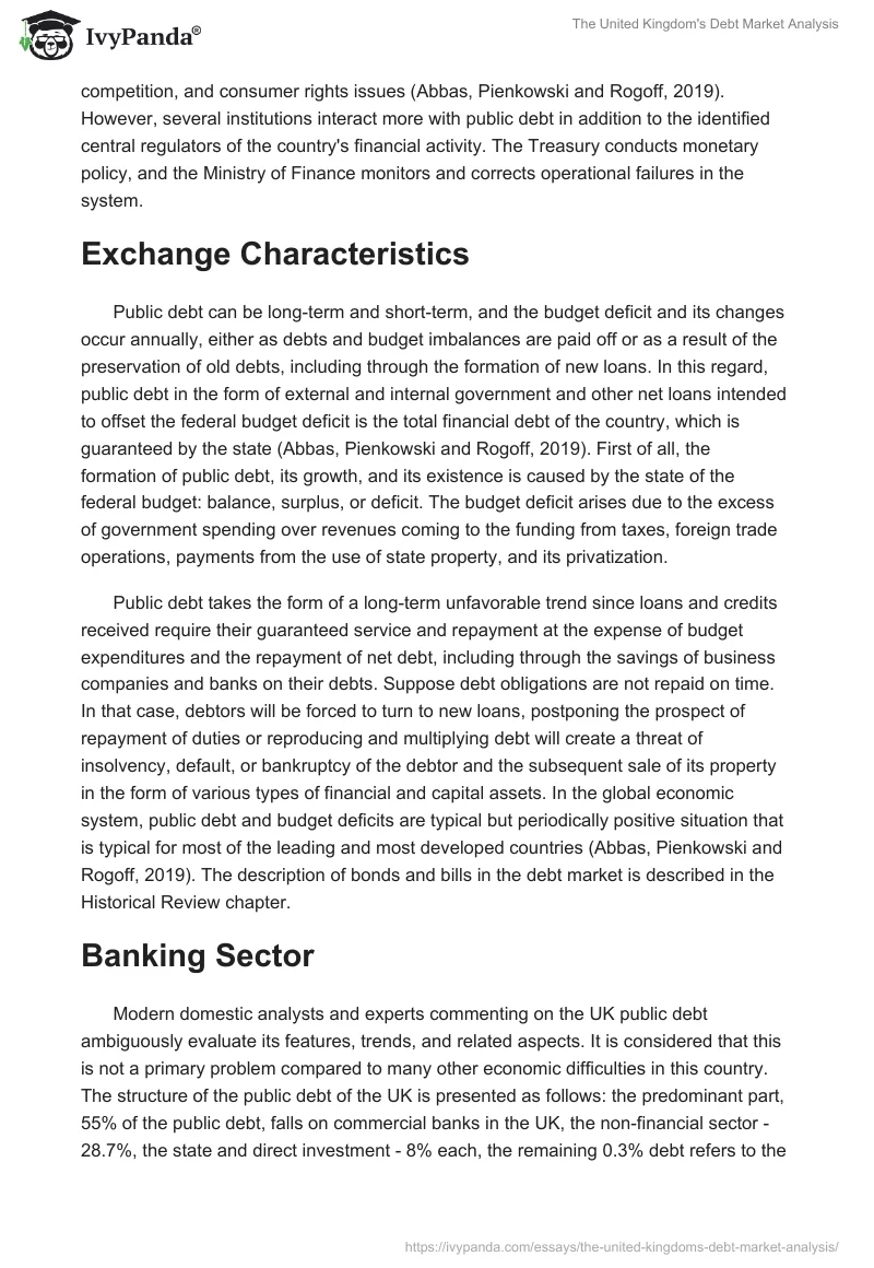The United Kingdom's Debt Market Analysis. Page 5