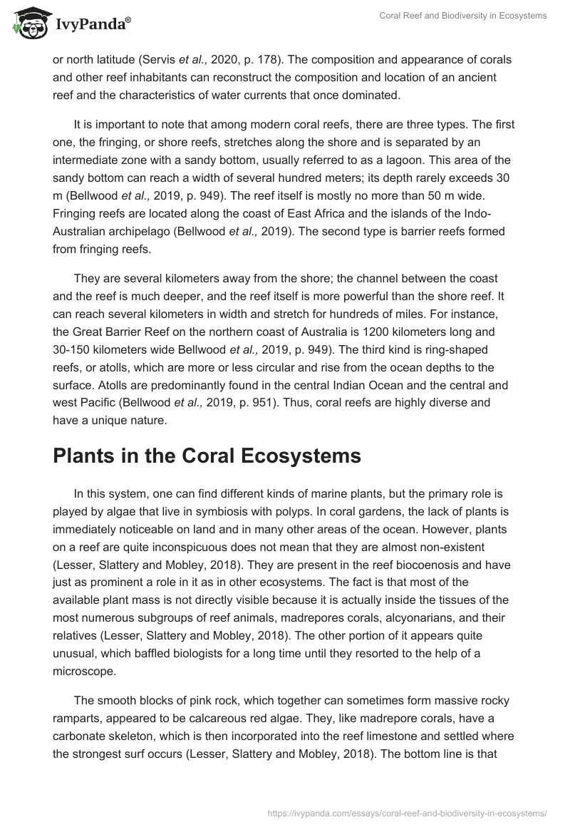 Coral Reef and Biodiversity in Ecosystems. Page 2