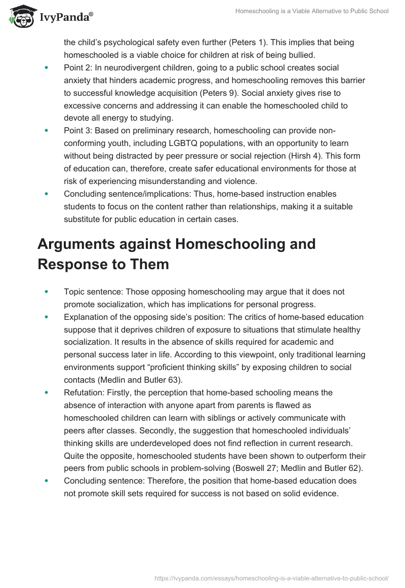 Homeschooling is a Viable Alternative to Public School. Page 3