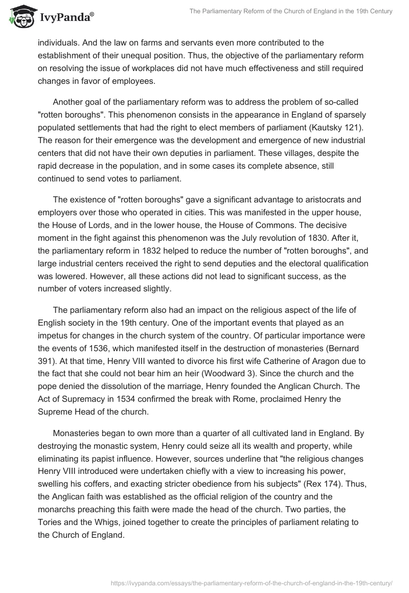 The Parliamentary Reform of the Church of England in the 19th Century. Page 3