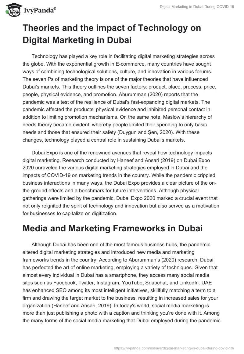 Digital Marketing in Dubai During COVID-19. Page 2