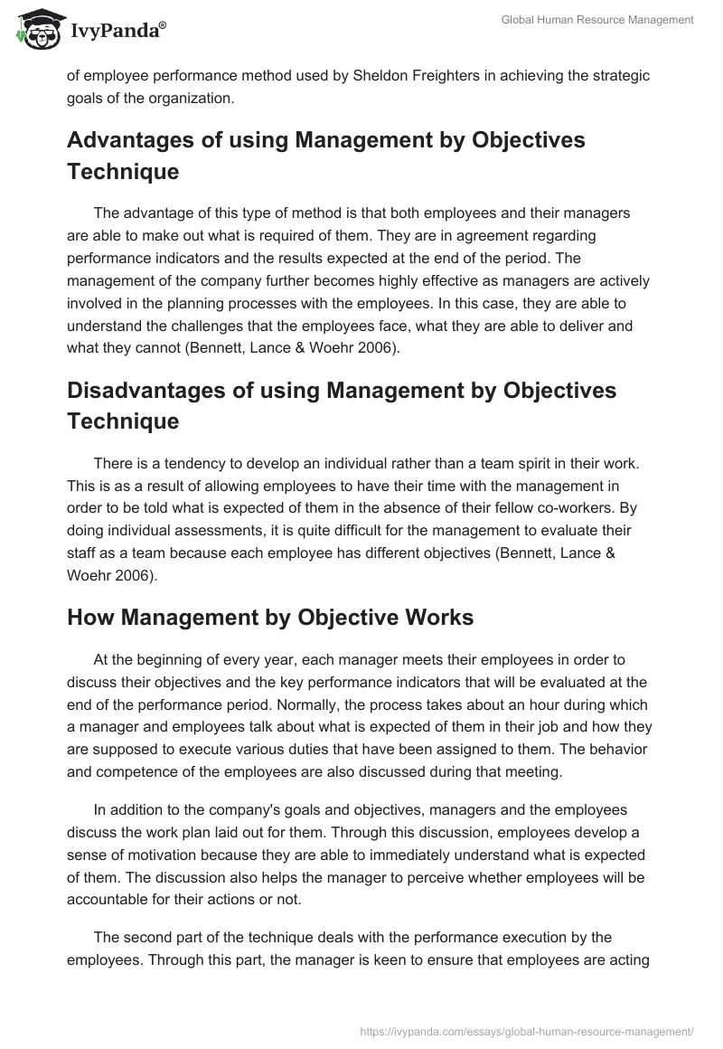 Global Human Resource Management. Page 2