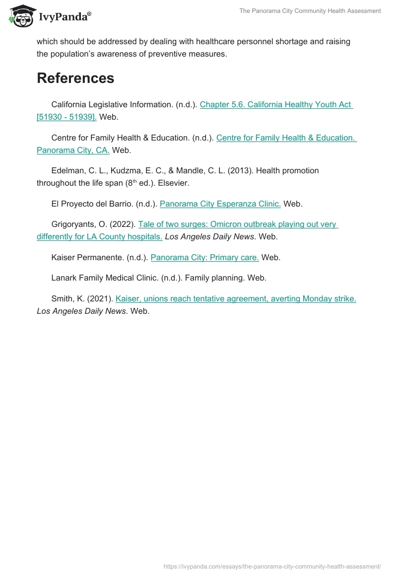 The Panorama City Community Health Assessment. Page 3