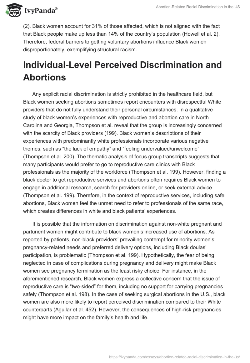 Abortion-Related Racial Discrimination in the US. Page 3