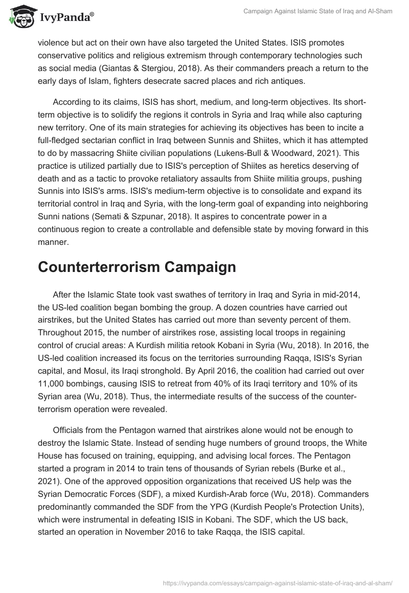 Campaign Against Islamic State of Iraq and Al-Sham. Page 2