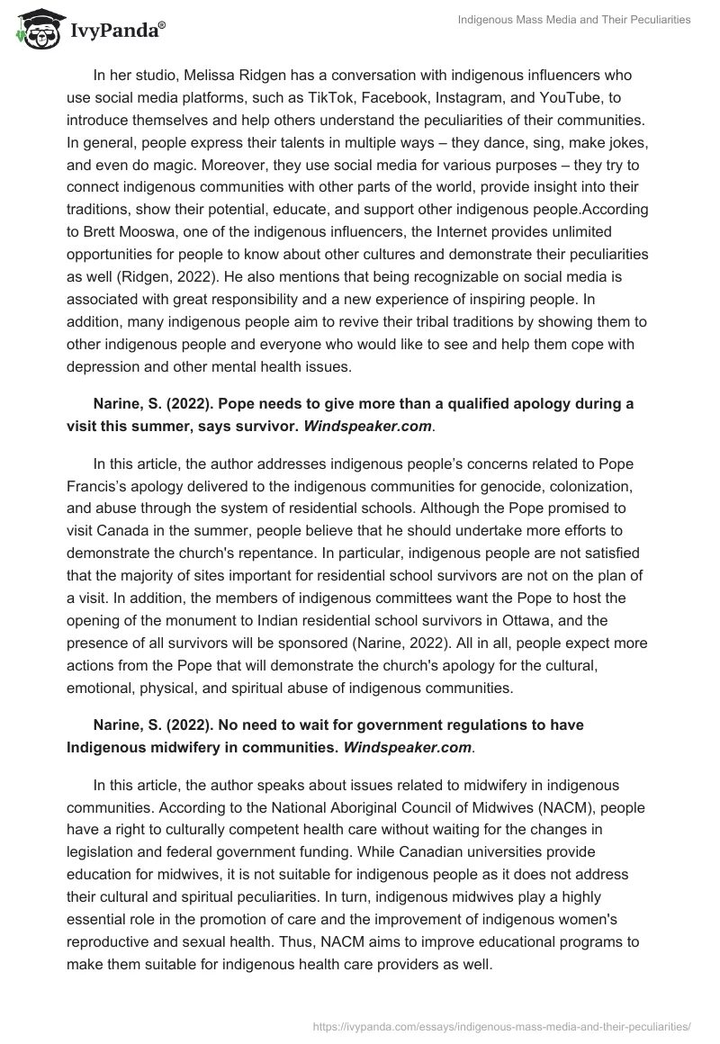 Indigenous Mass Media and Their Peculiarities. Page 3