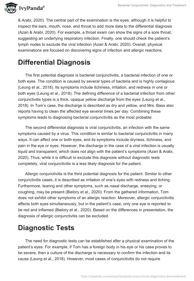 Bacterial Conjunctivitis: Diagnostics and Treatment. Page 2