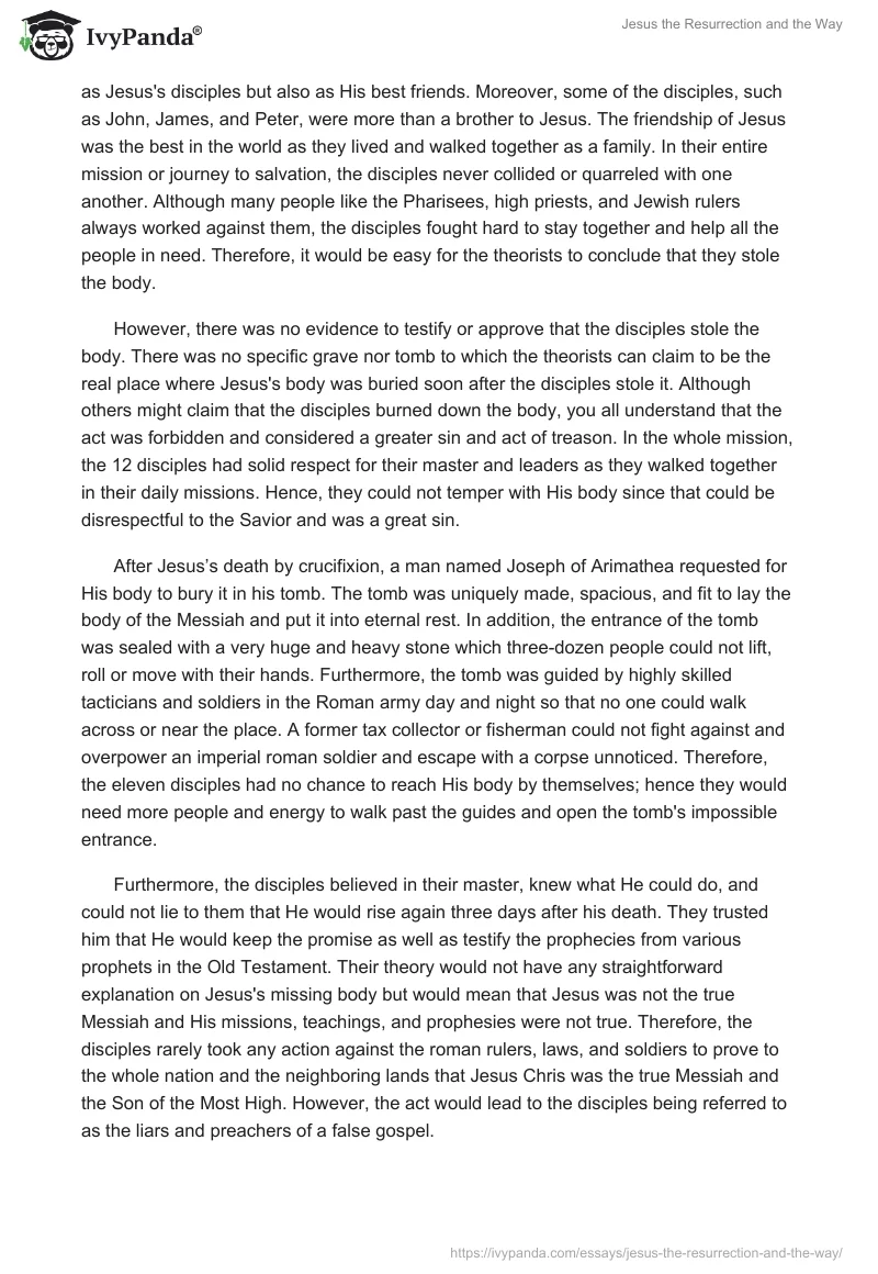 Jesus the Resurrection and the Way. Page 2