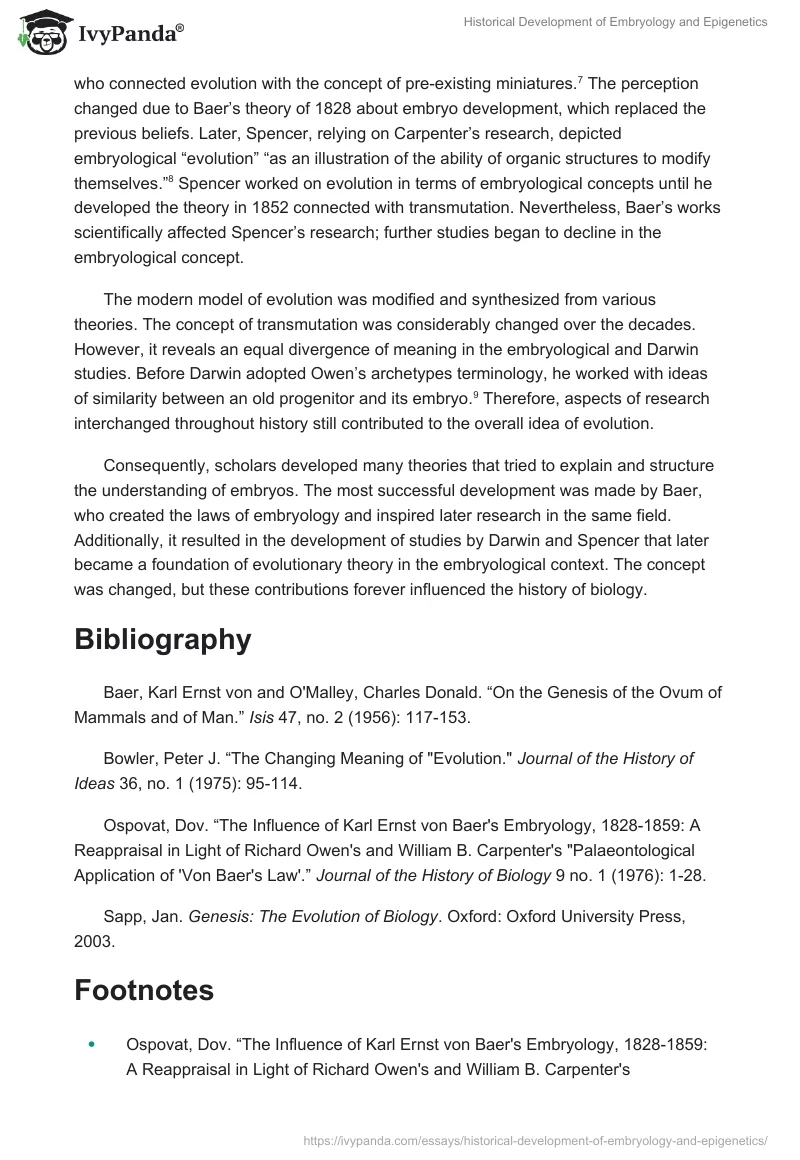 Historical Development of Embryology and Epigenetics. Page 2
