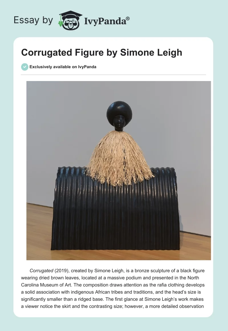 Corrugated Figure by Simone Leigh. Page 1