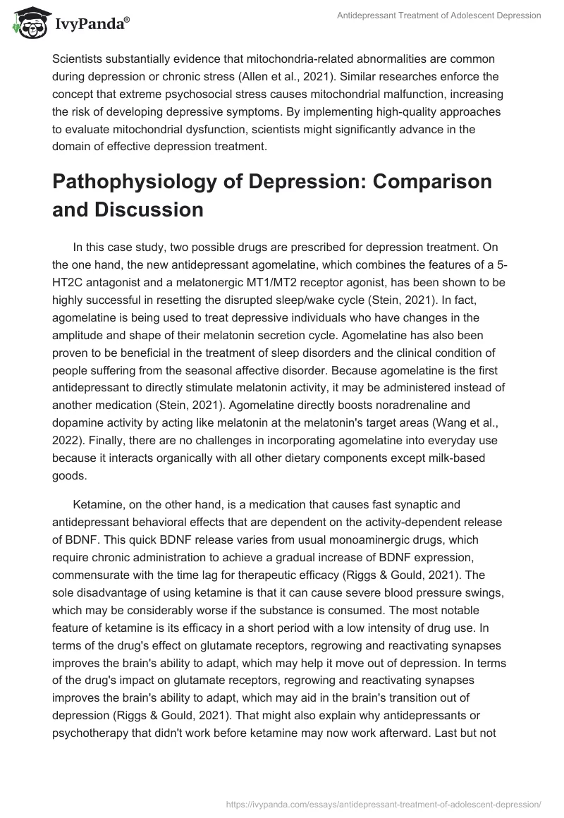 Antidepressant Treatment of Adolescent Depression. Page 2