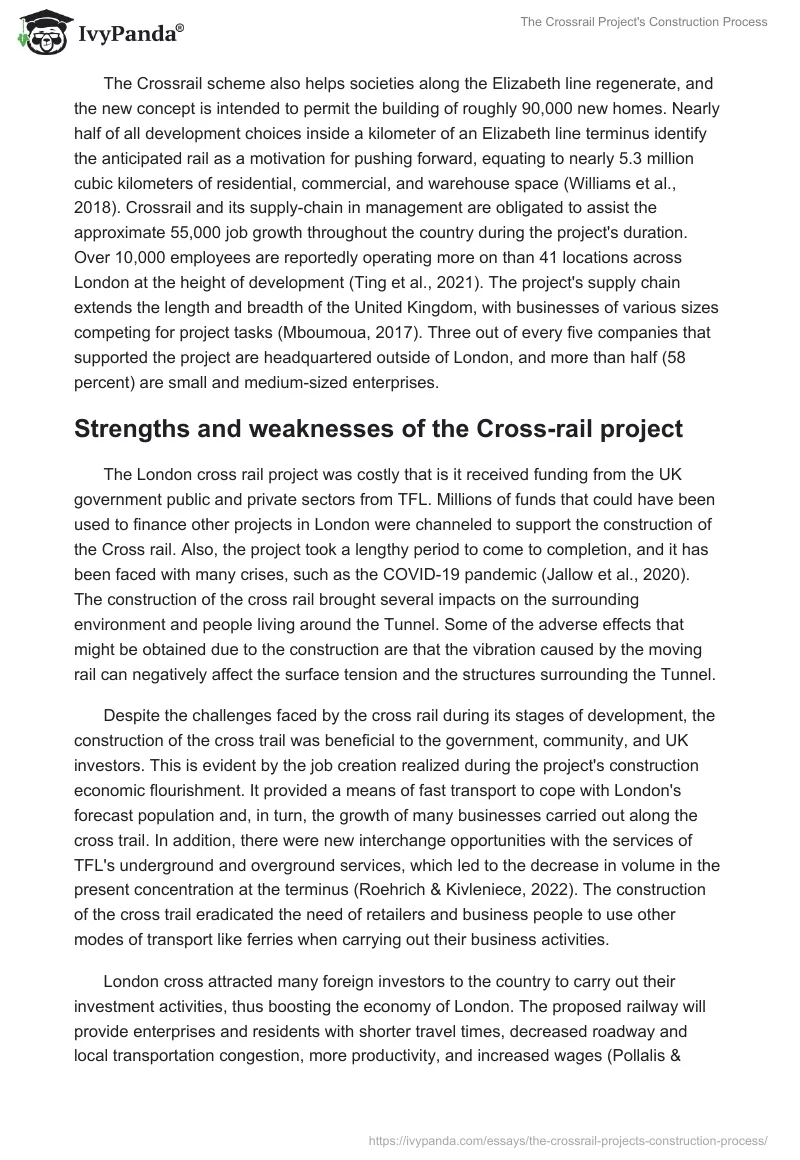 The Crossrail Project's Construction Process. Page 5