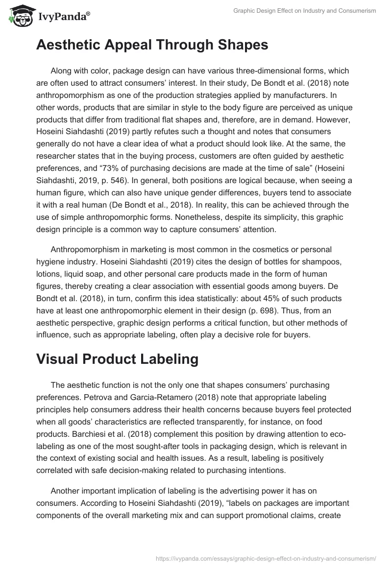 Graphic Design Effect on Industry and Consumerism. Page 3