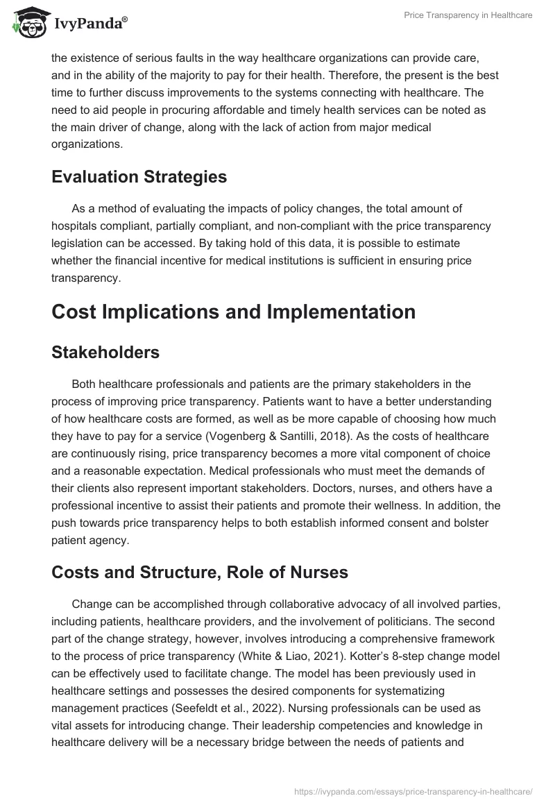 Price Transparency in Healthcare. Page 3