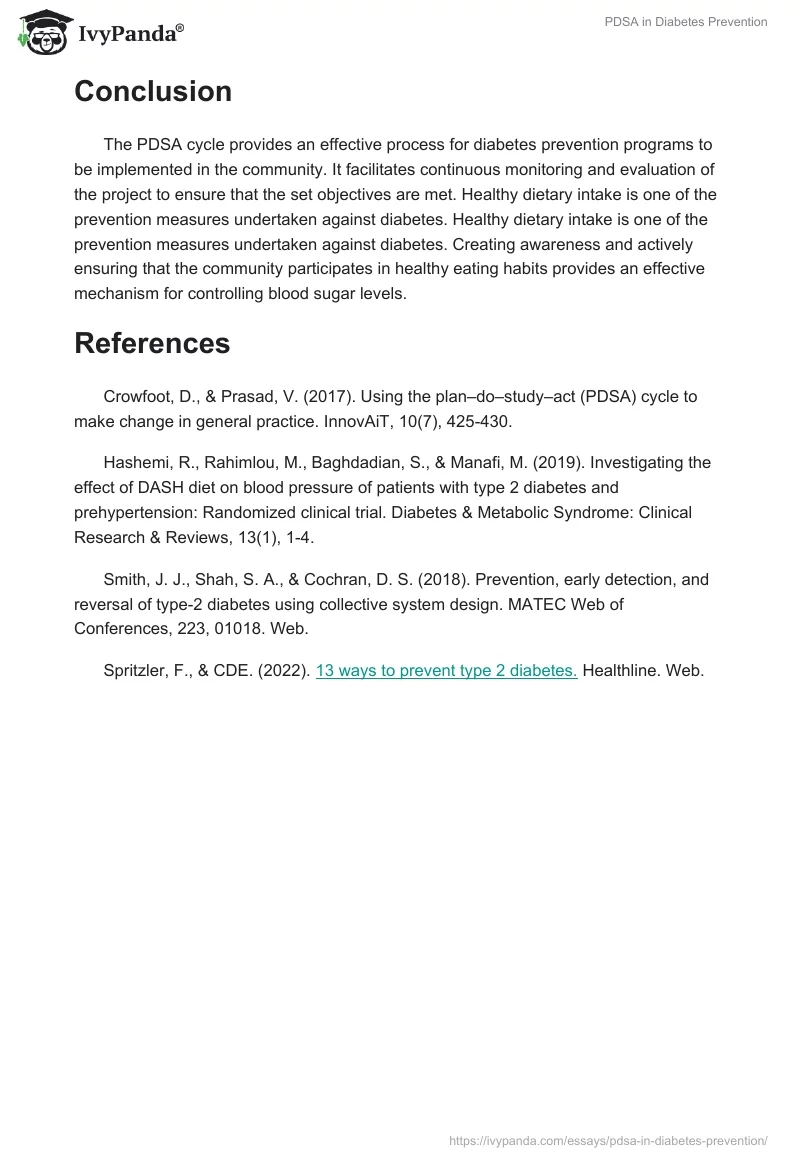 PDSA in Diabetes Prevention. Page 3