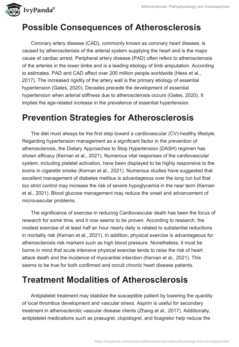Atherosclerosis: Pathophysiology and Consequences. Page 2