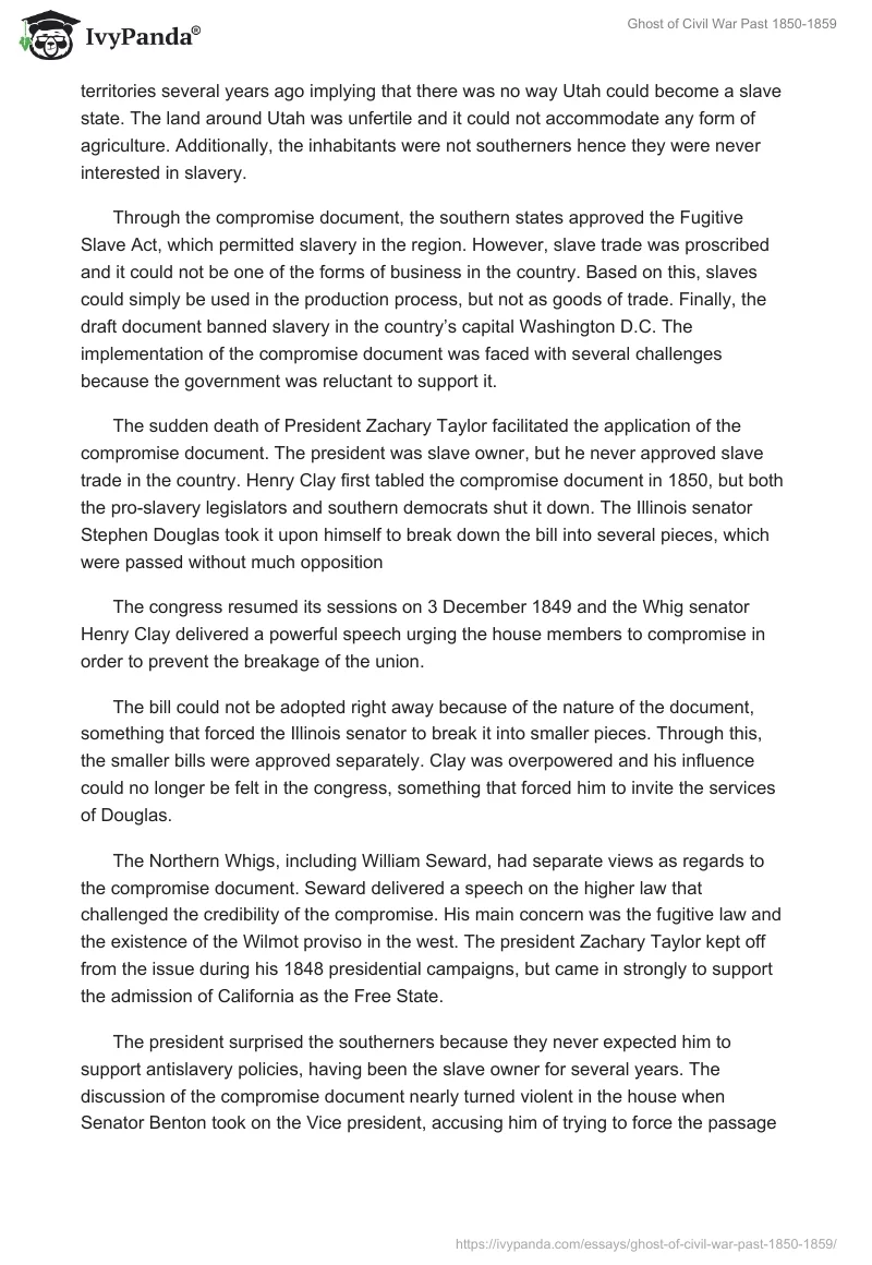 Ghost of Civil War Past 1850-1859. Page 2