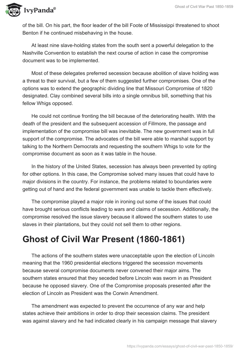 Ghost of Civil War Past 1850-1859. Page 3