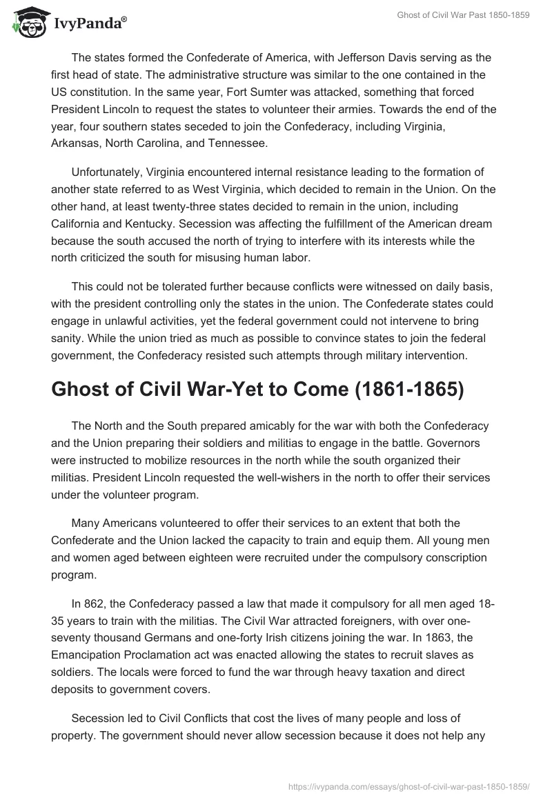 Ghost of Civil War Past 1850-1859. Page 5