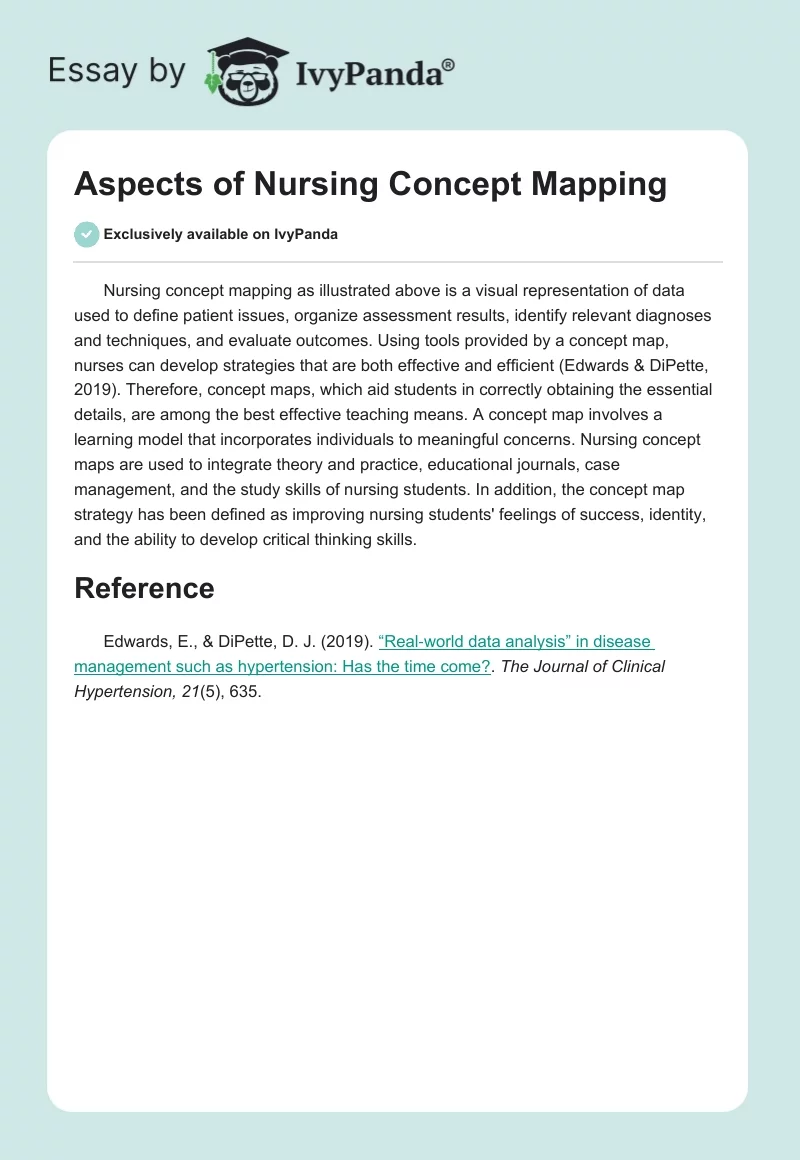Aspects of Nursing Concept Mapping. Page 1