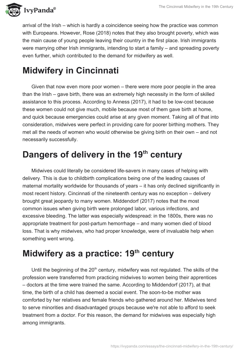 The Cincinnati Midwifery in the 19th Century. Page 2