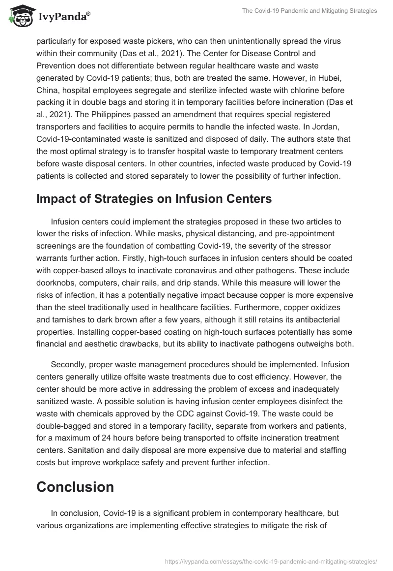The Covid-19 Pandemic and Mitigating Strategies. Page 3
