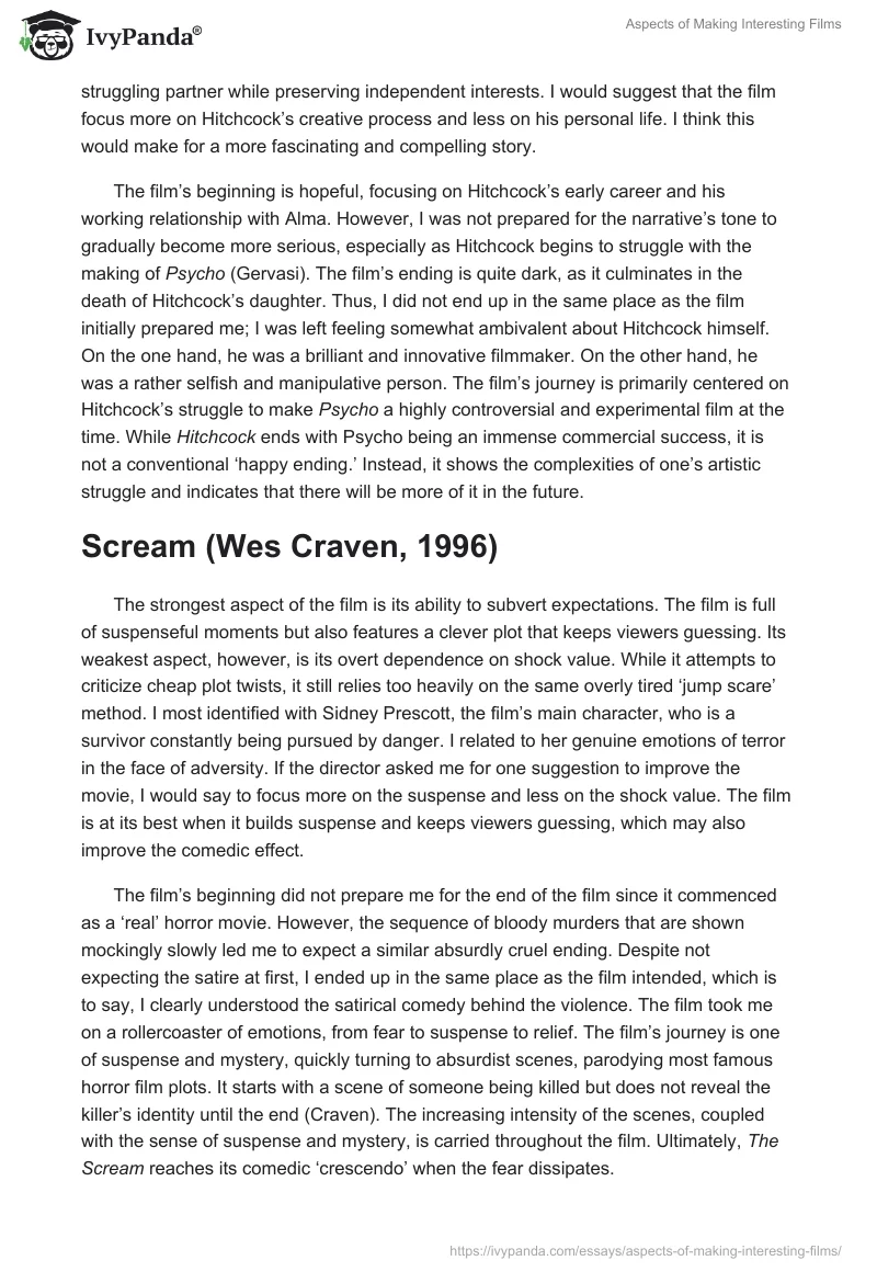 Aspects of Making Interesting Films. Page 4