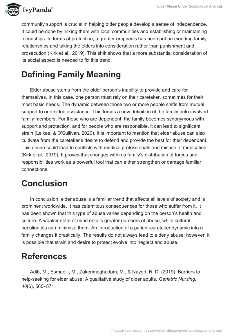 Elder Abuse Under Sociological Analysis. Page 2