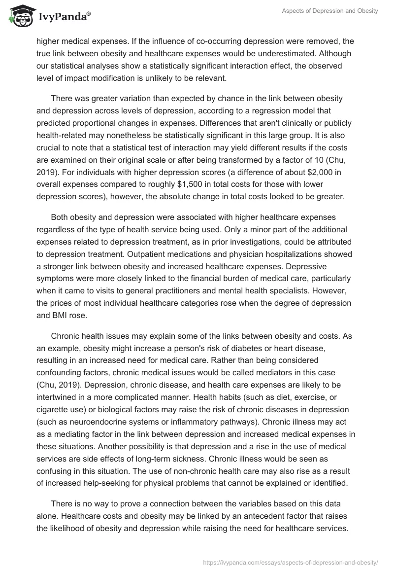 Aspects of Depression and Obesity. Page 4