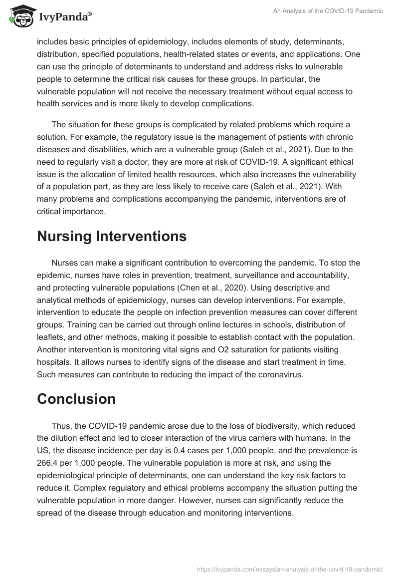 An Analysis of the COVID-19 Pandemic. Page 2