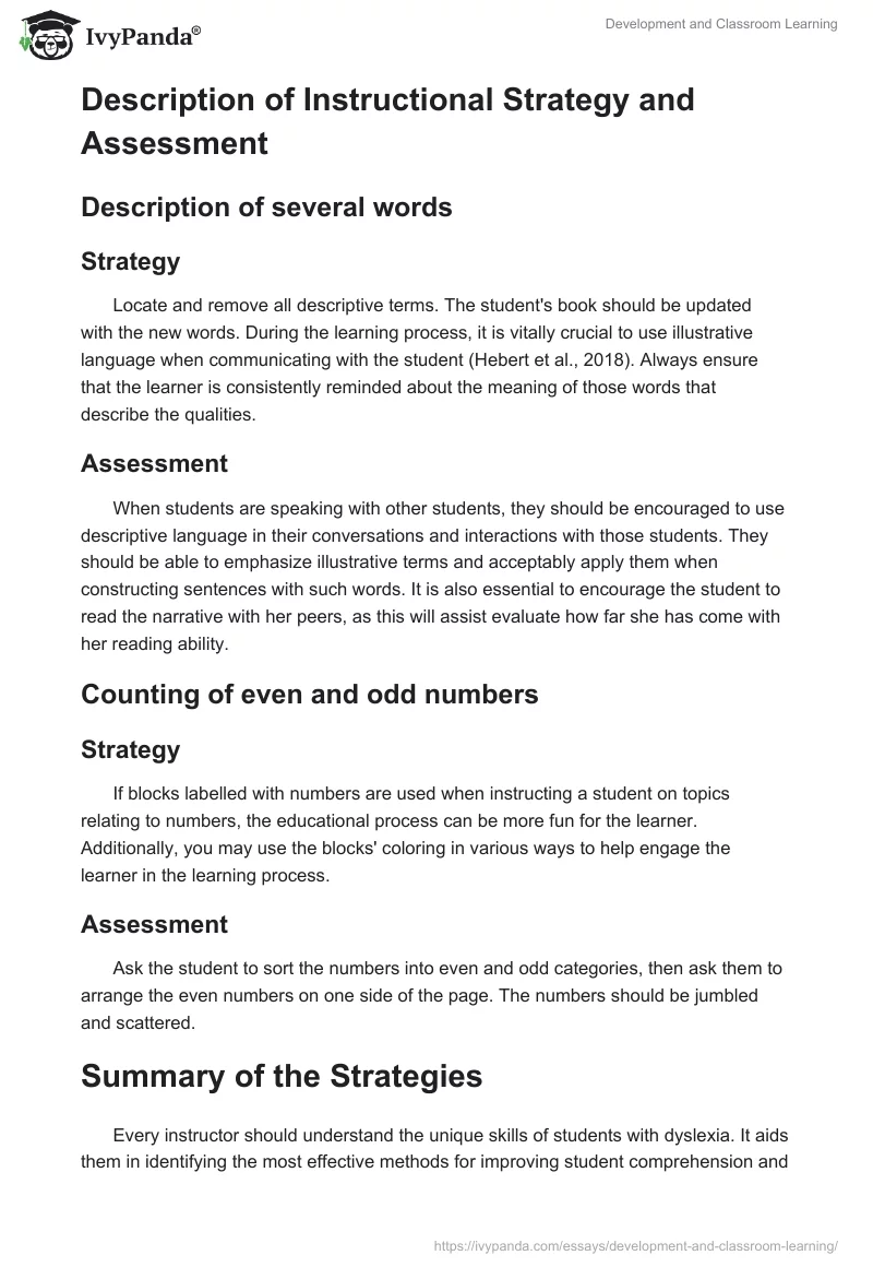 Development and Classroom Learning. Page 2
