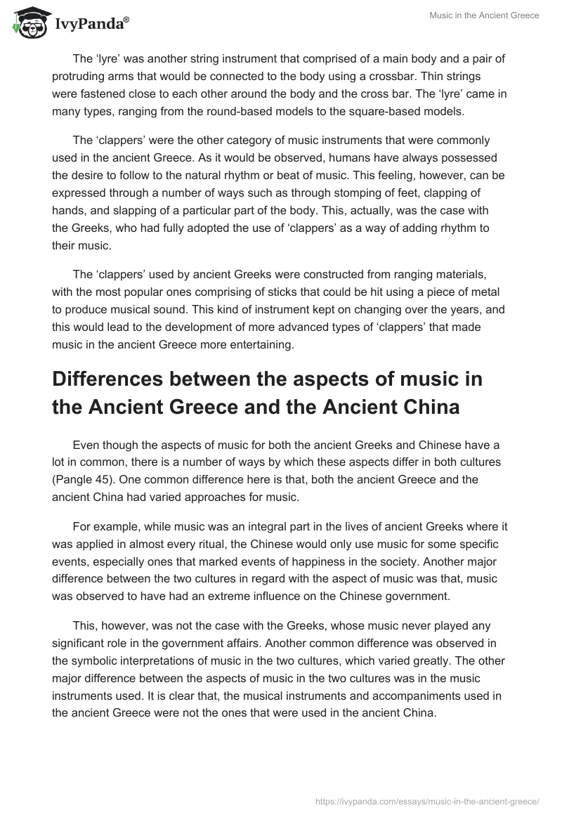 Music in the Ancient Greece. Page 4
