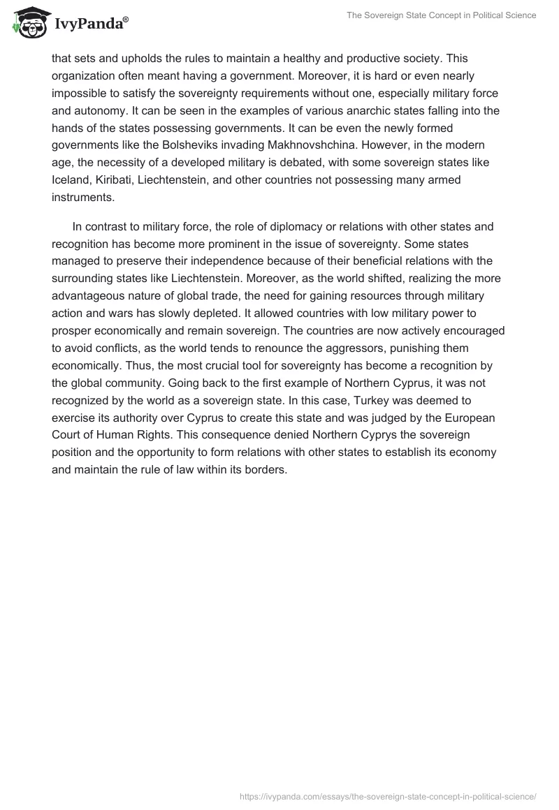 The Sovereign State Concept in Political Science. Page 2