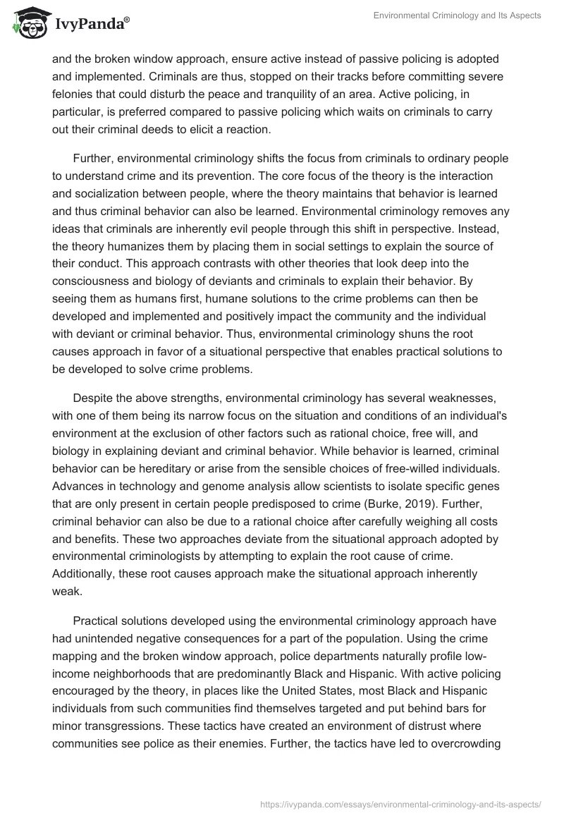 Environmental Criminology and Its Aspects. Page 3