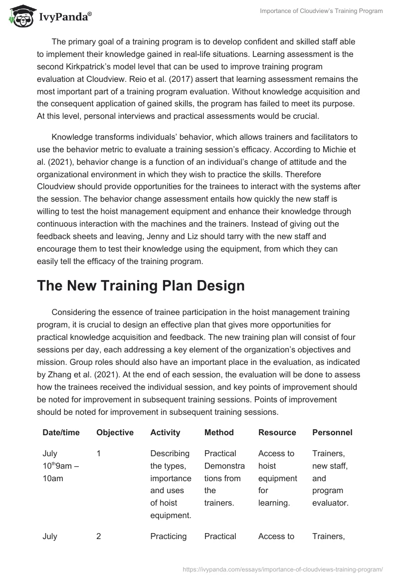 Importance of Cloudview’s Training Program. Page 5