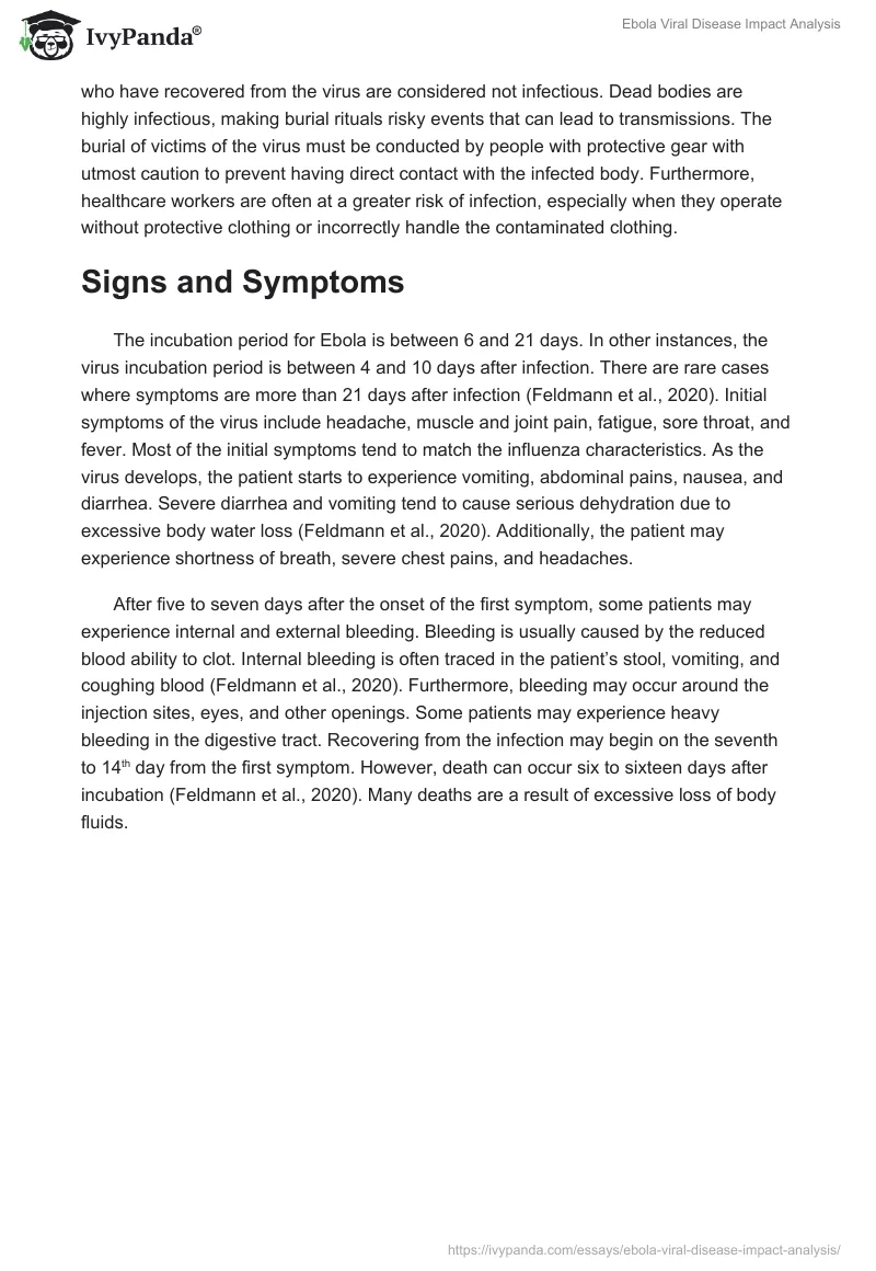Ebola Viral Disease Impact Analysis. Page 4